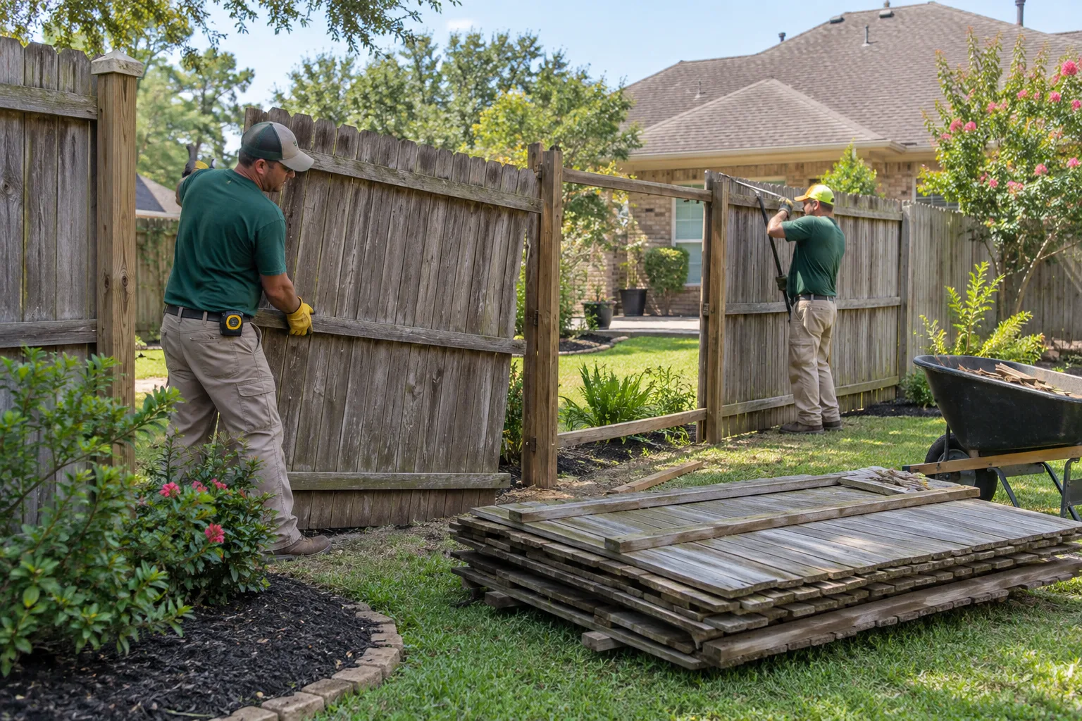 Fence Removal work in progress